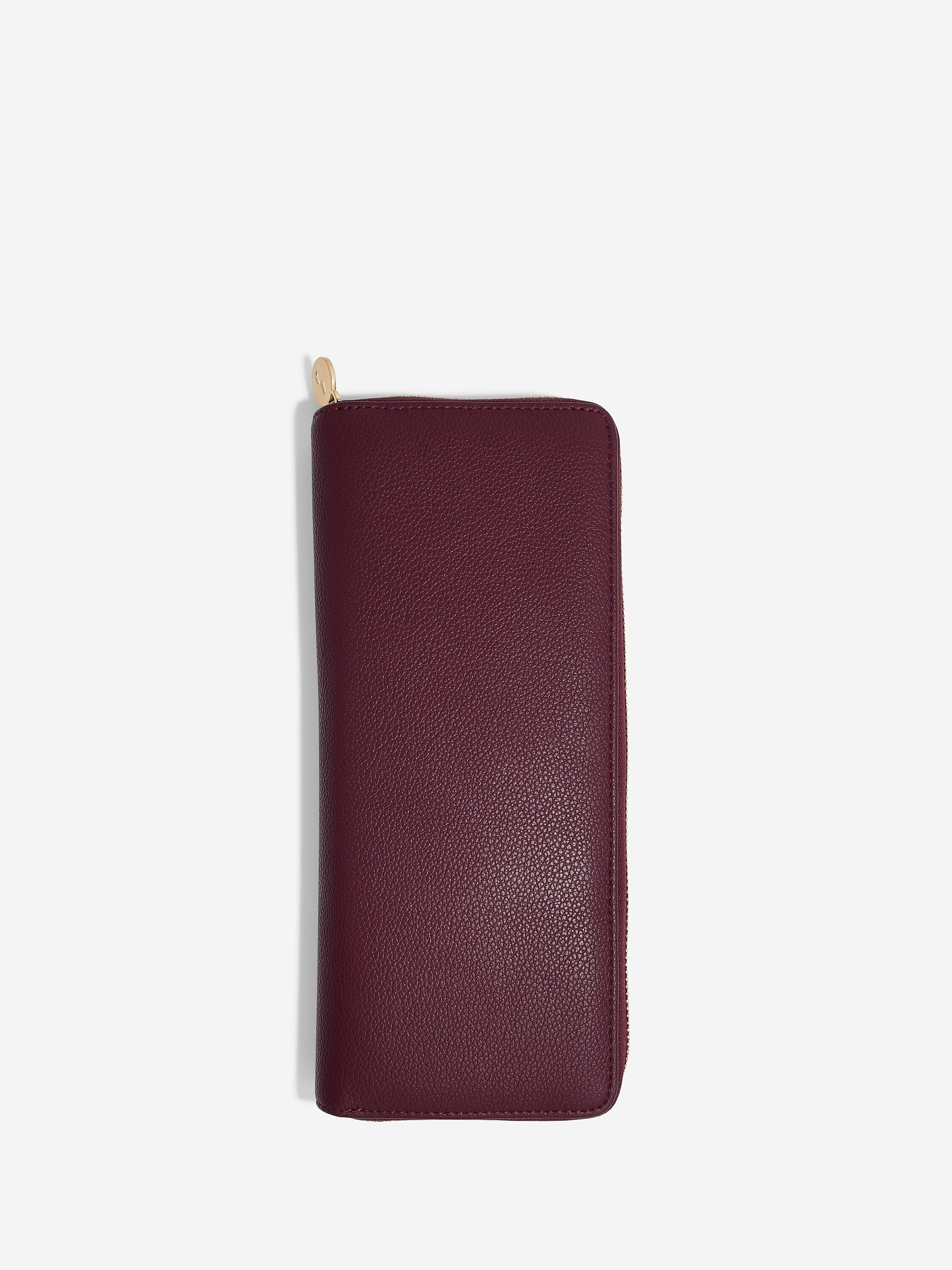 Stackers Jewellery Roll in Burgandy
