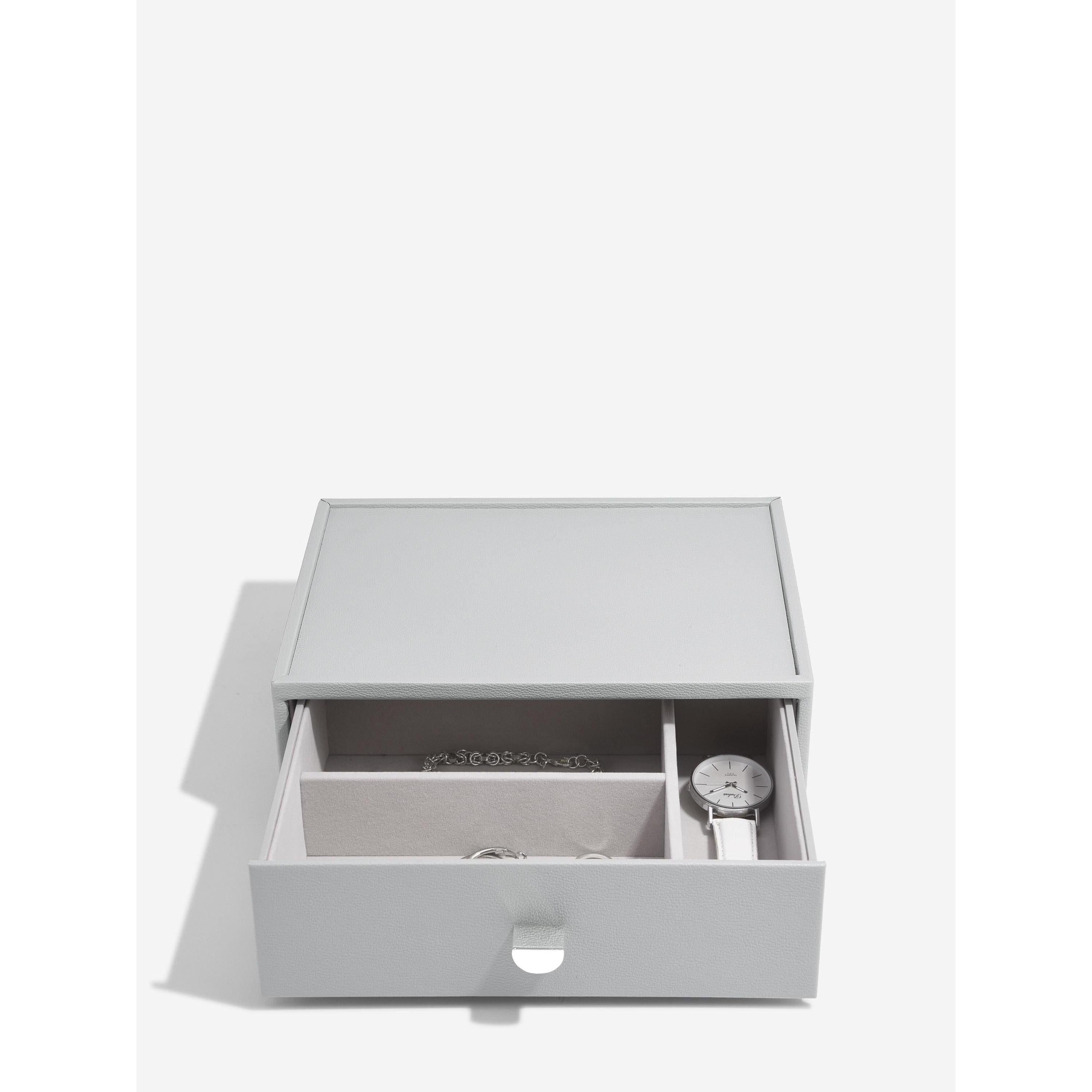 Stackers- Classic Jewellery Box Drawer Set in Pebble Grey