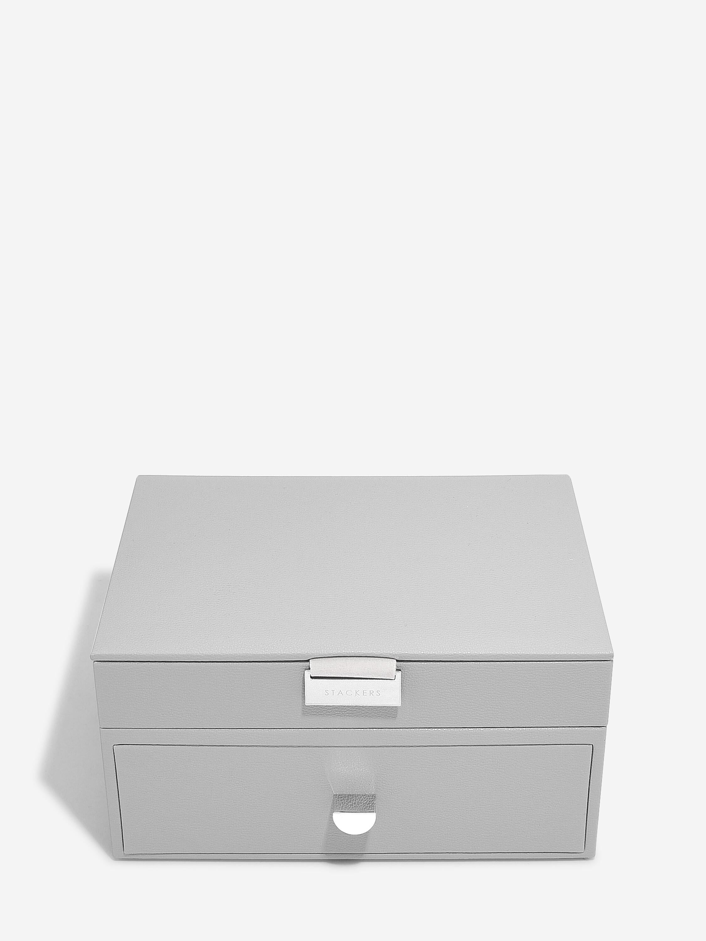 Stackers- Classic Jewellery Box Drawer Set in Pebble Grey