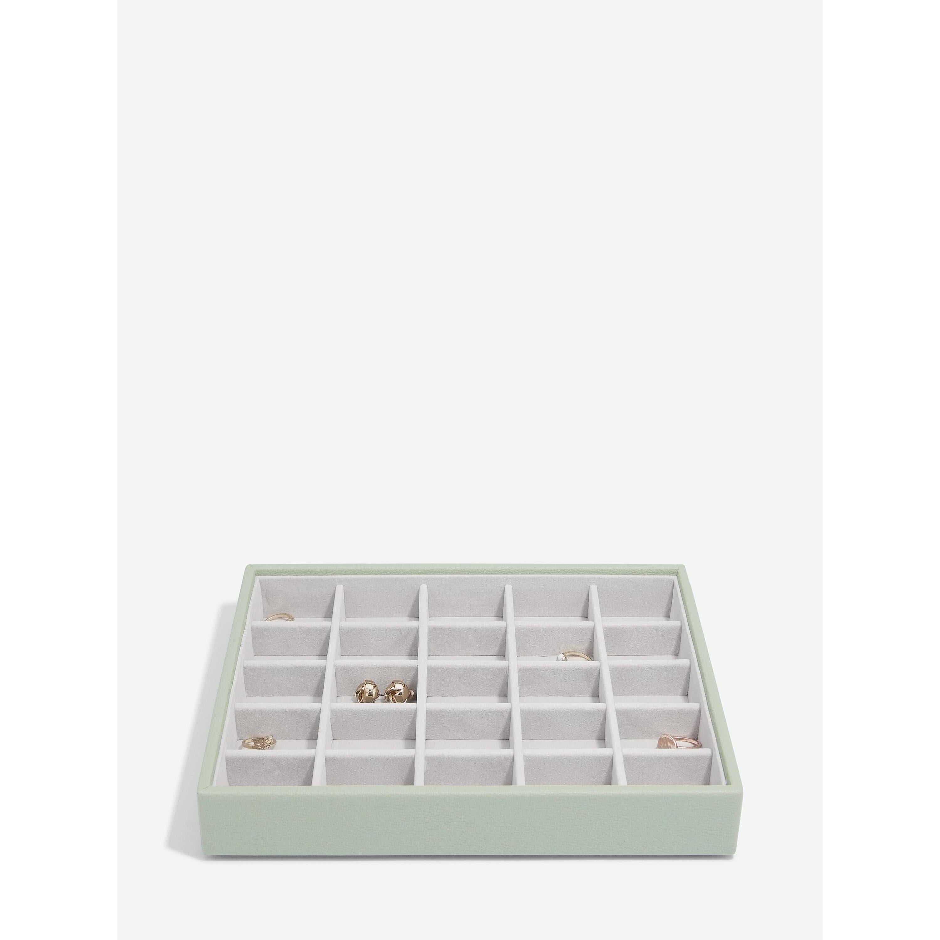 Stackers- Classic Set of 4 Jewellery Box in Sage Green