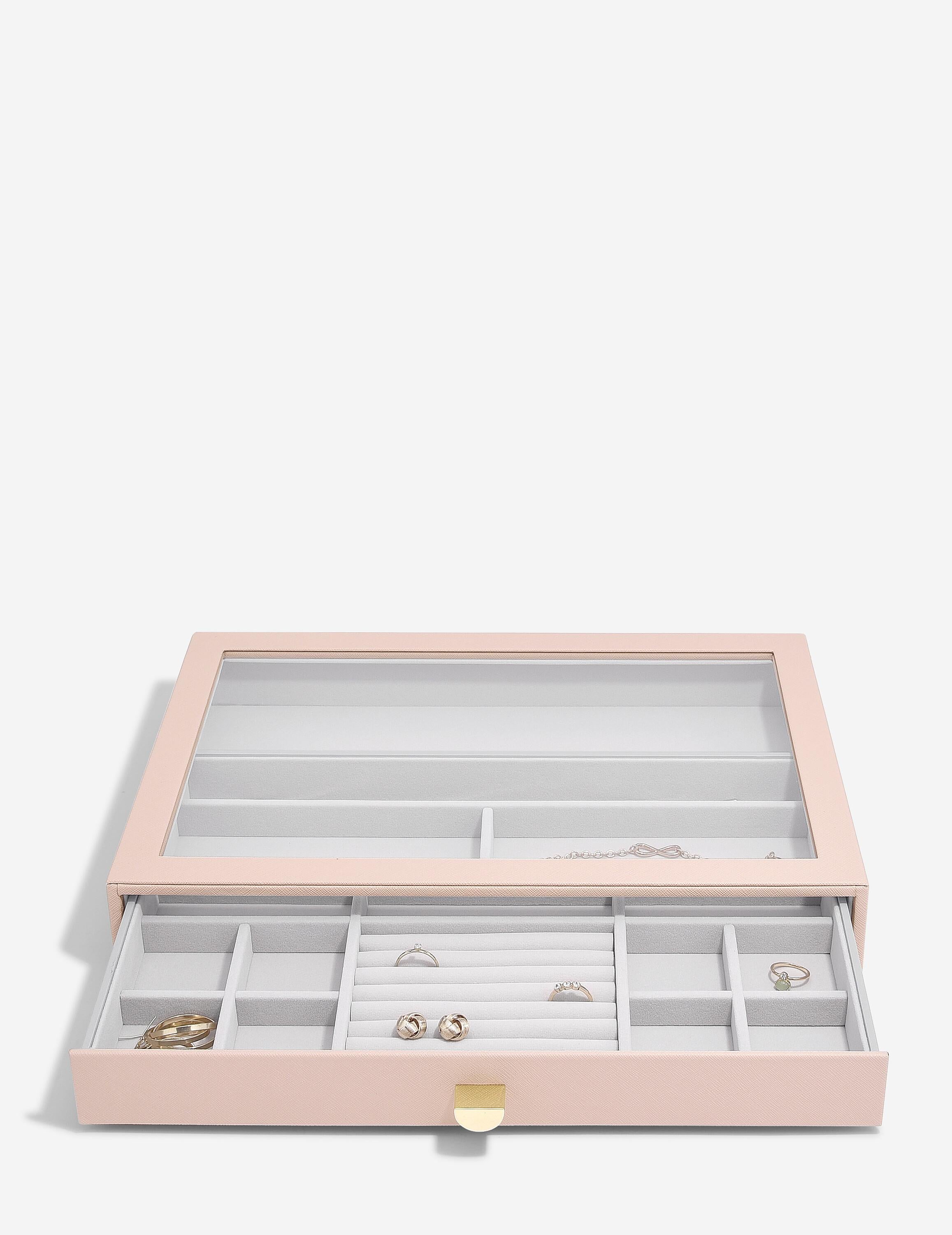 Stackers- Supersize Jewellery Box Display Drawer in Blush Pink