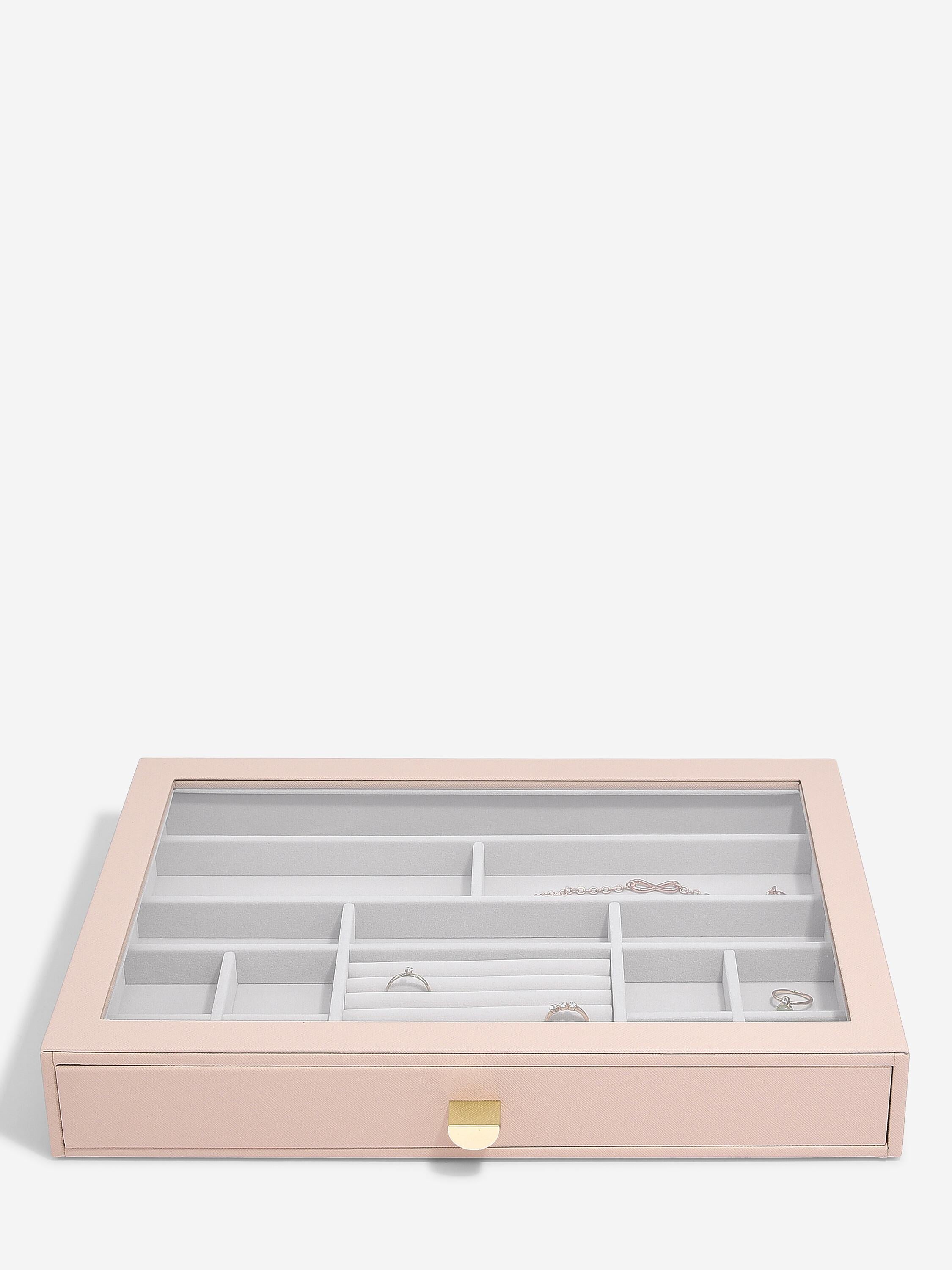 Stackers- Supersize Jewellery Box Display Drawer in Blush Pink