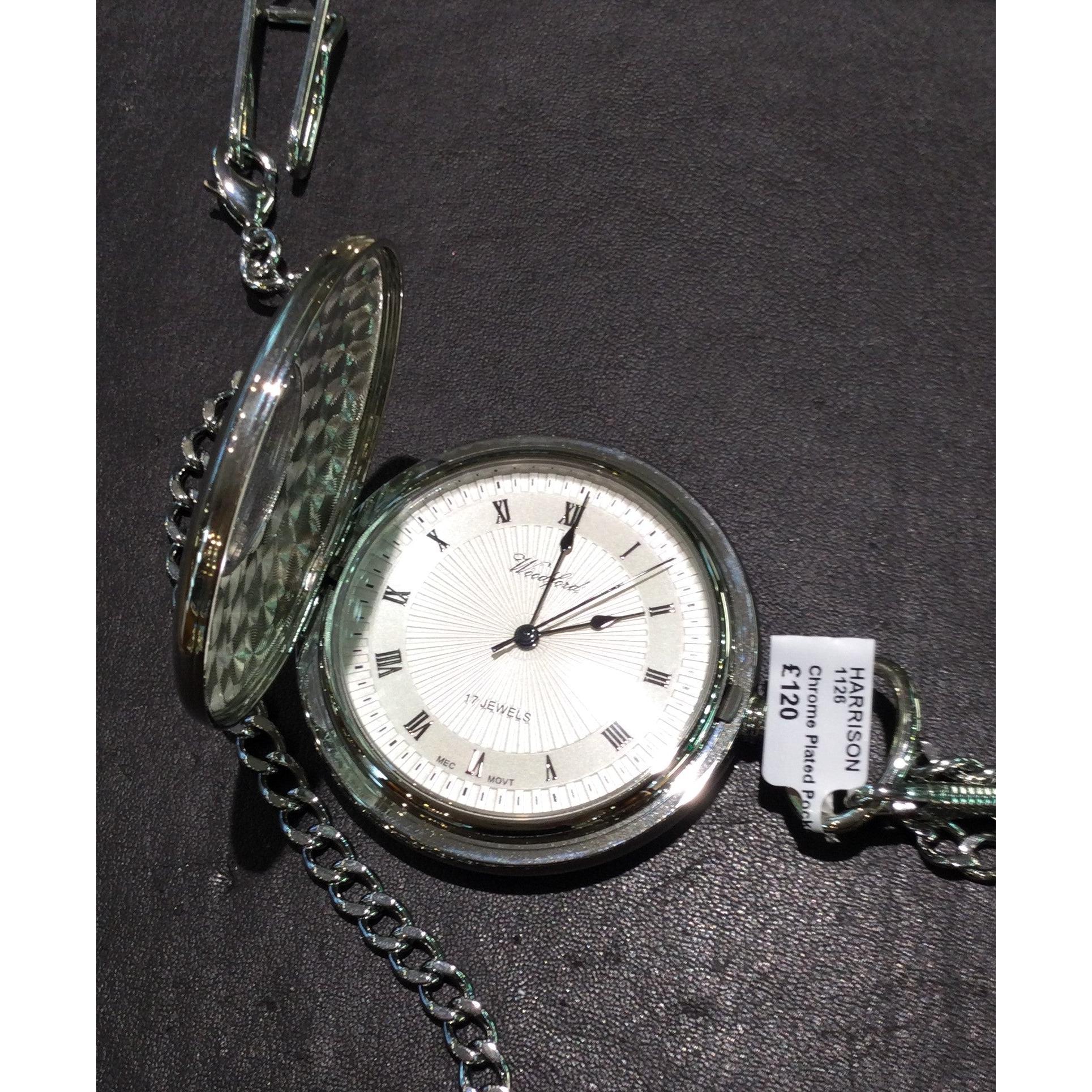 Chrome Plated Pocket Watch