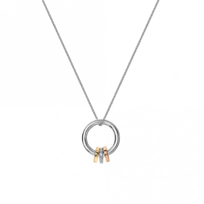 HD Silv&YRGP Trio Barrel Pendant + Chain