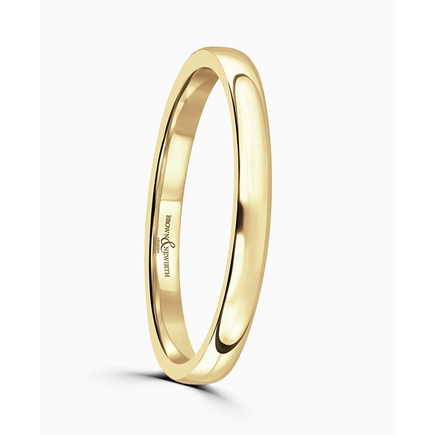 Contemporary Court Wedding Ring