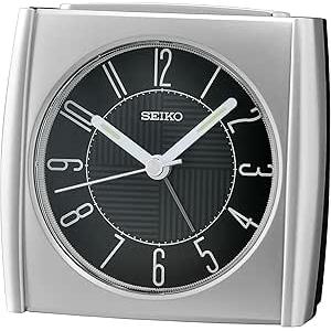 Silver Cushion Alarm Clock