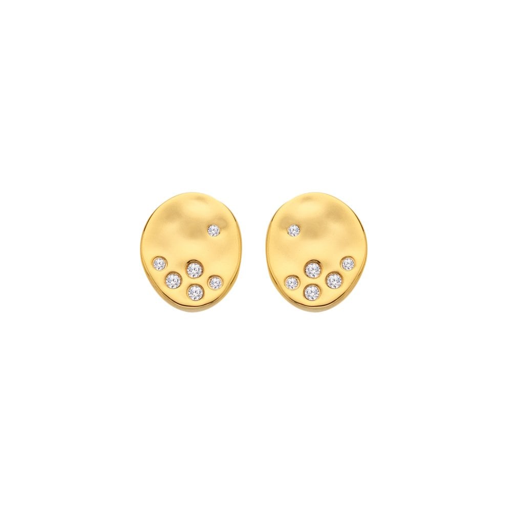 Hot Diamonds X Golden Edit Illuminate Stud Earrings
