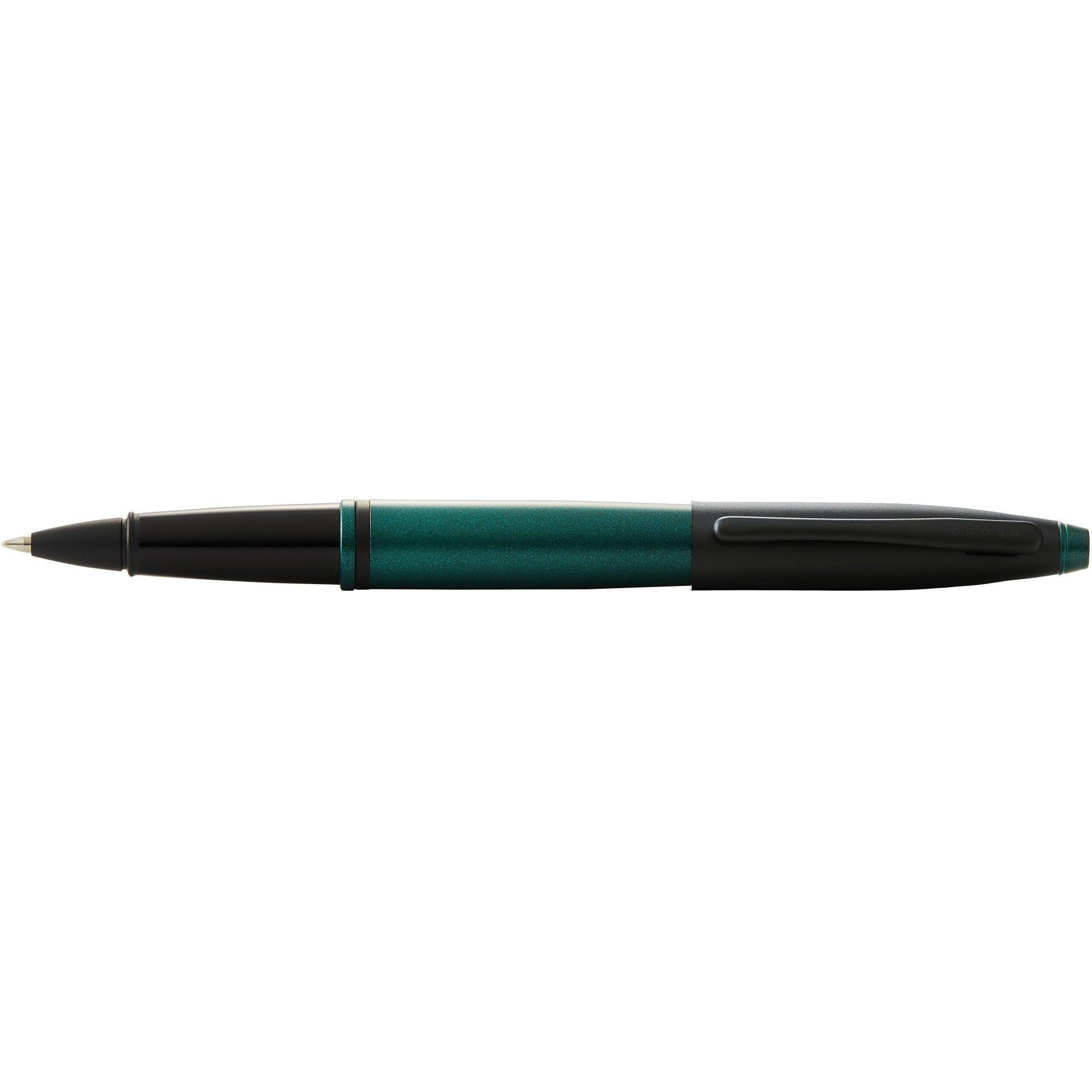 Matte Green and Black Lacquer Rollerball Pen