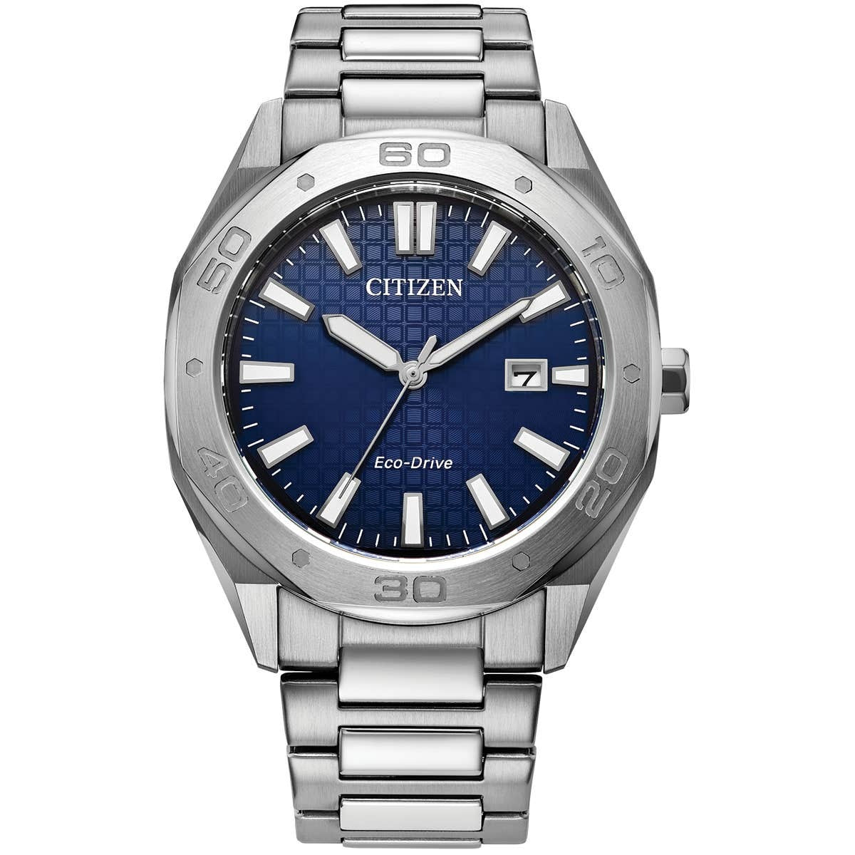 Gents Sport Stainless steel blue dial bracelet watch