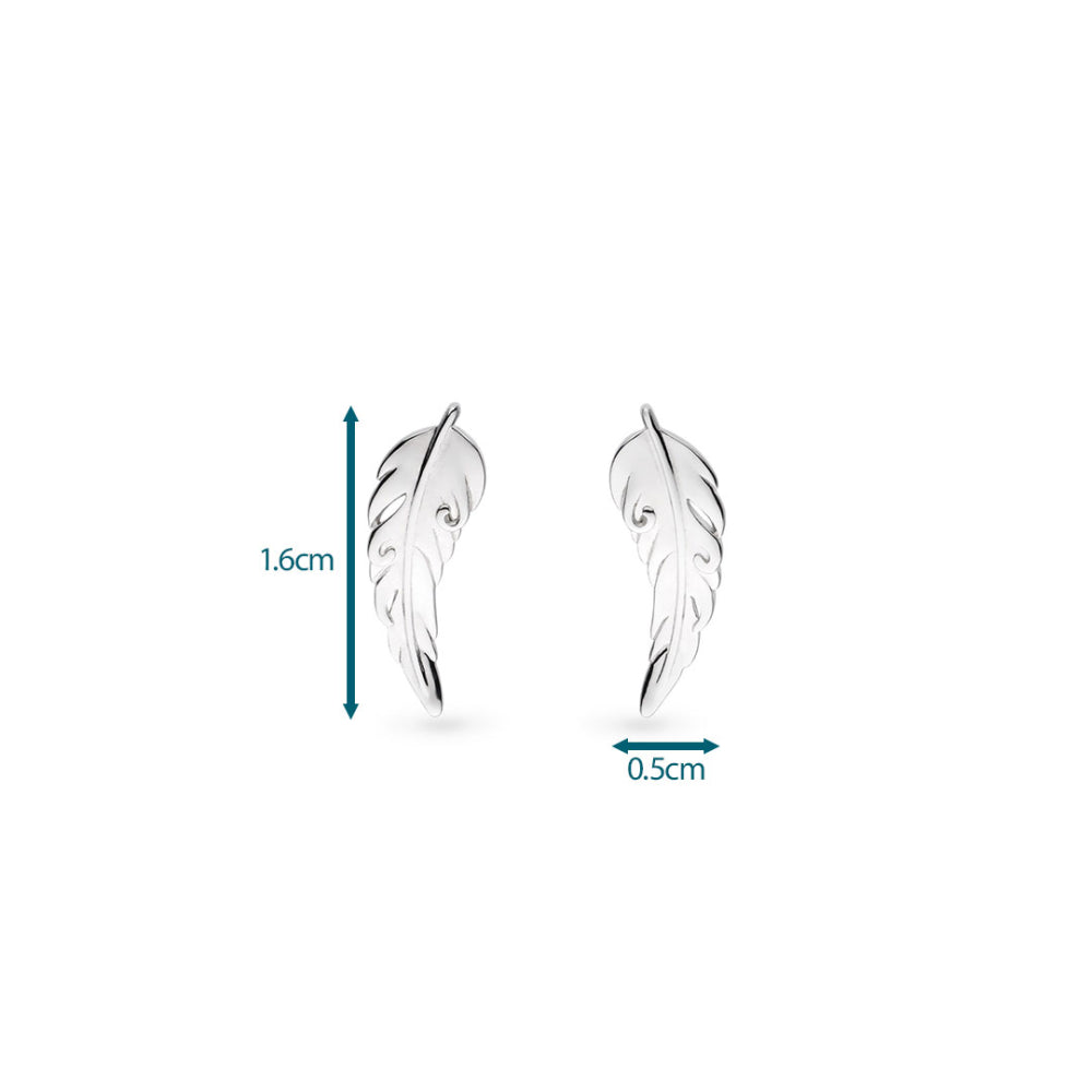 Feather Wisp Stud Earrings