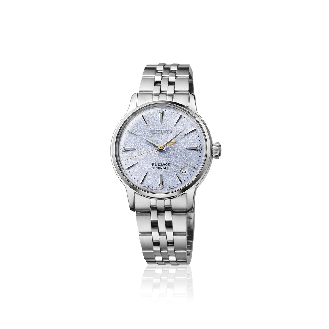Presage Cocktail series Light Blue textured dial