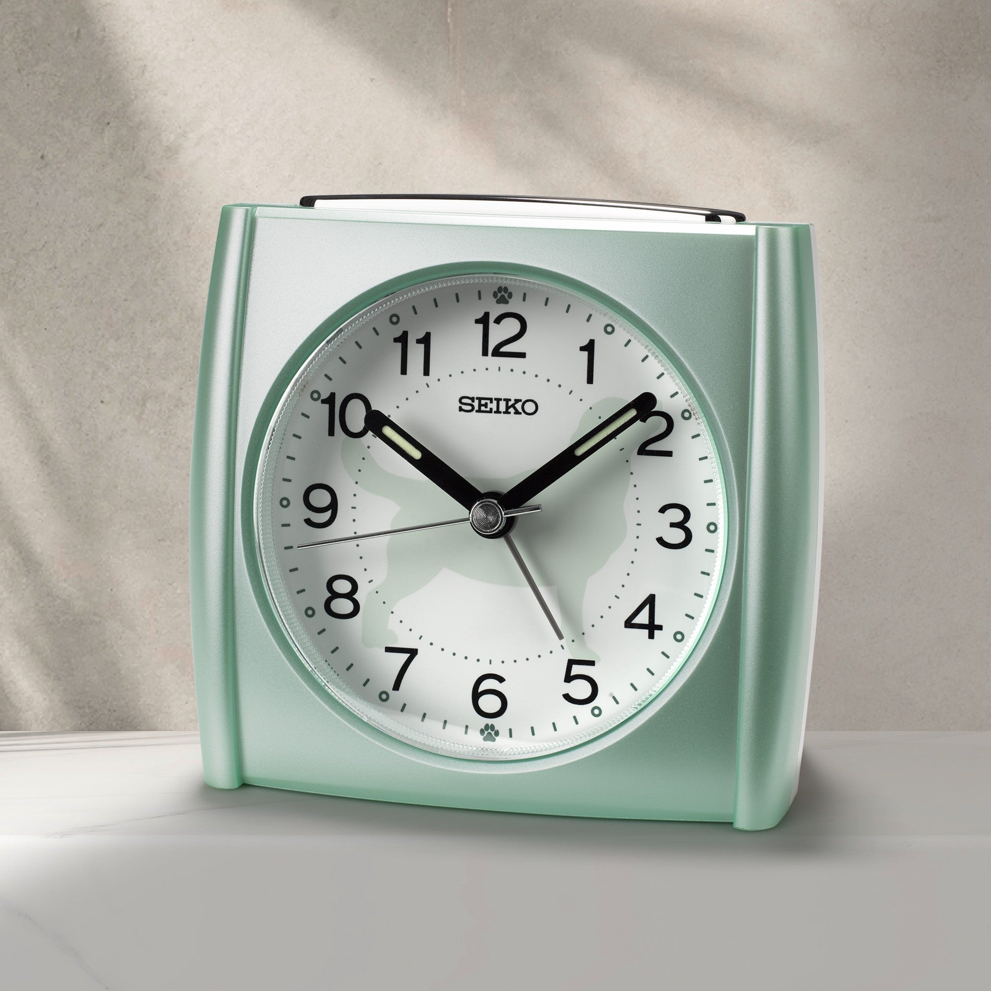 Retro Green Dog Lovers’ Alarm Clock