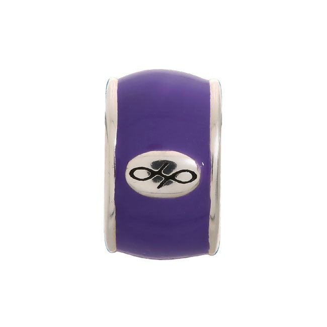 Amethyst enamel silver