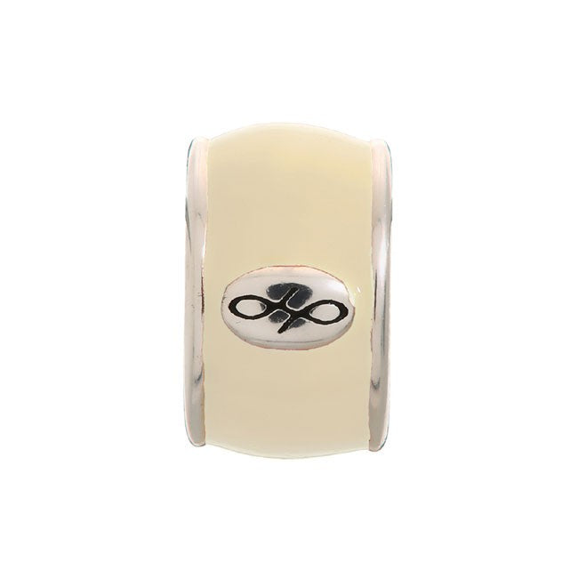 Cream enamel silver