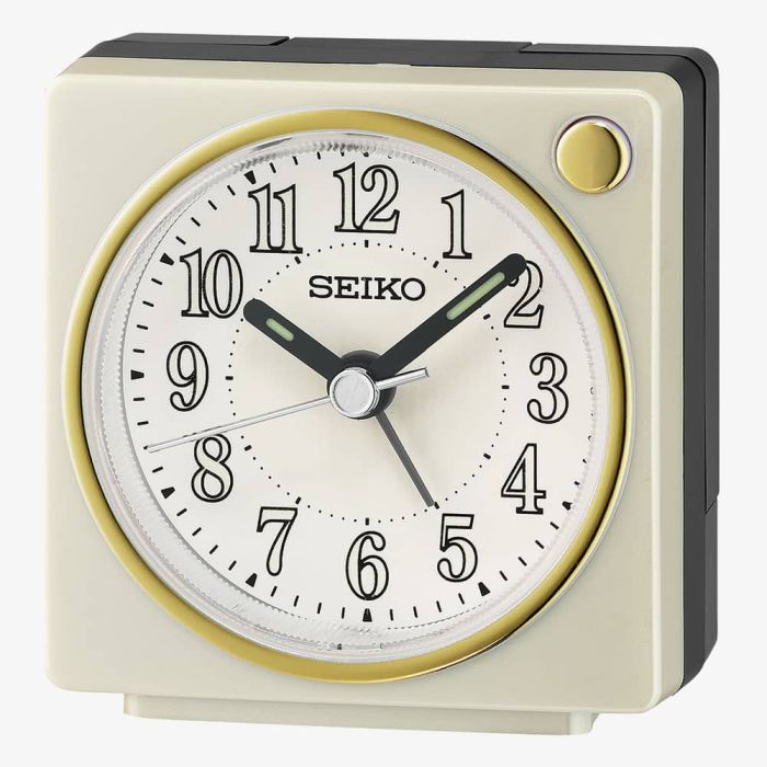 Square White Alarm Clock