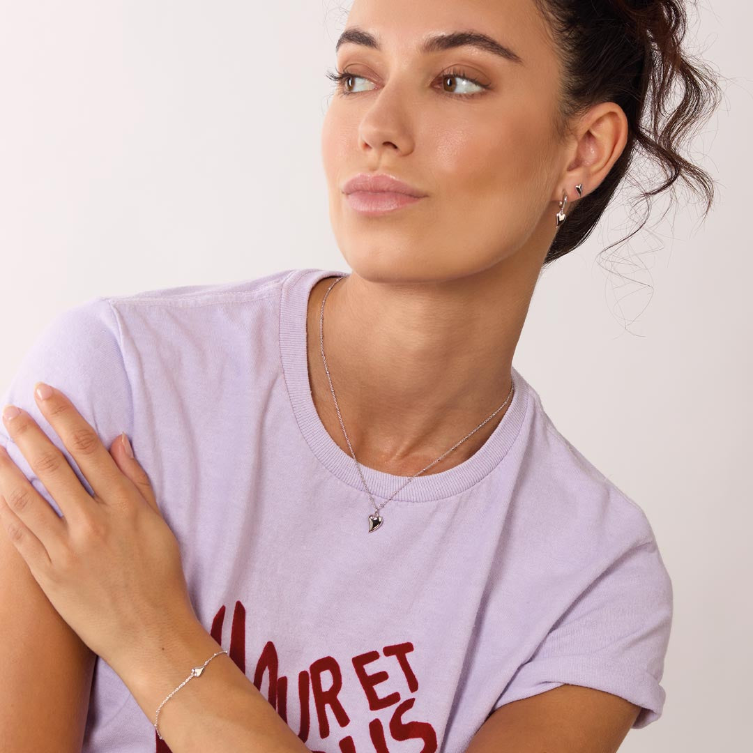 Desire kiss mini hrt semi hoop e'rings