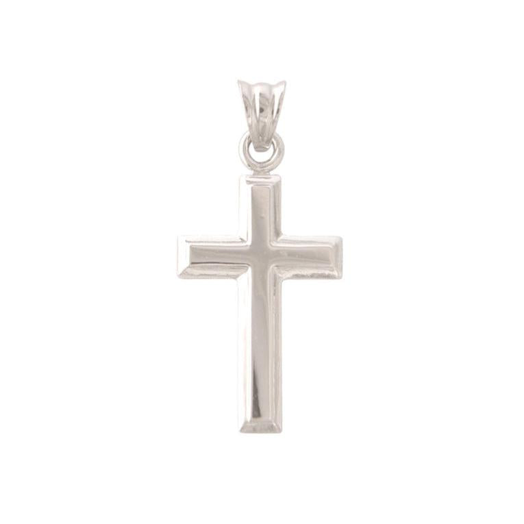 Large plain silver cross