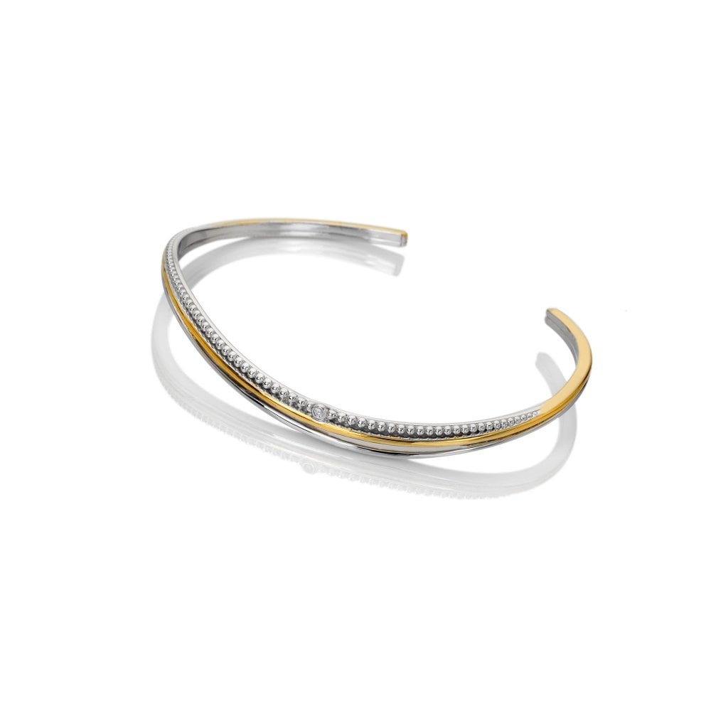 Teardrop Two Tone Bangle