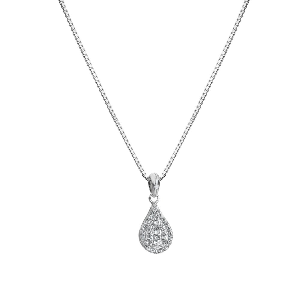 Glimmer White Topaz Pendant
