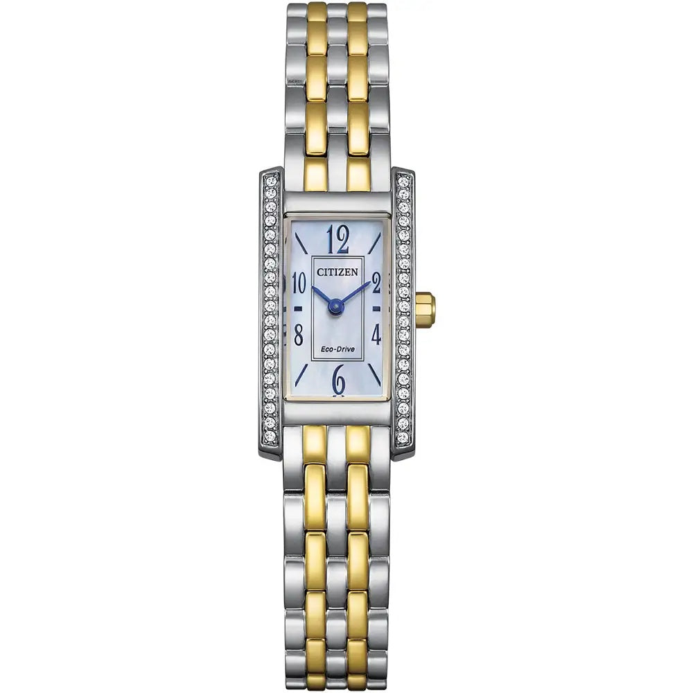 Petite Palidoro Two colour stone set bracelet watch
