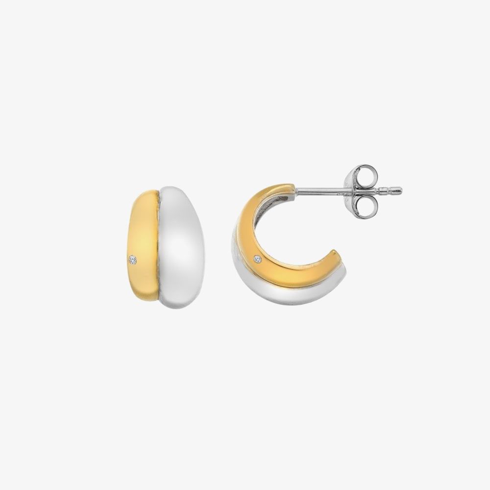 Droplet Two Tone Earrings