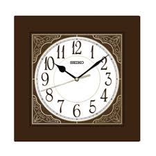 Square wooden wall clock