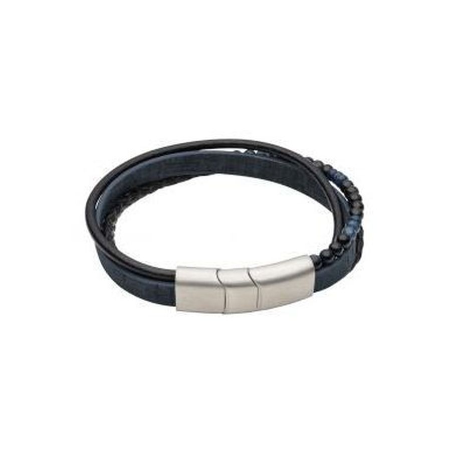 Fred Bennett Black Leather Bracelet