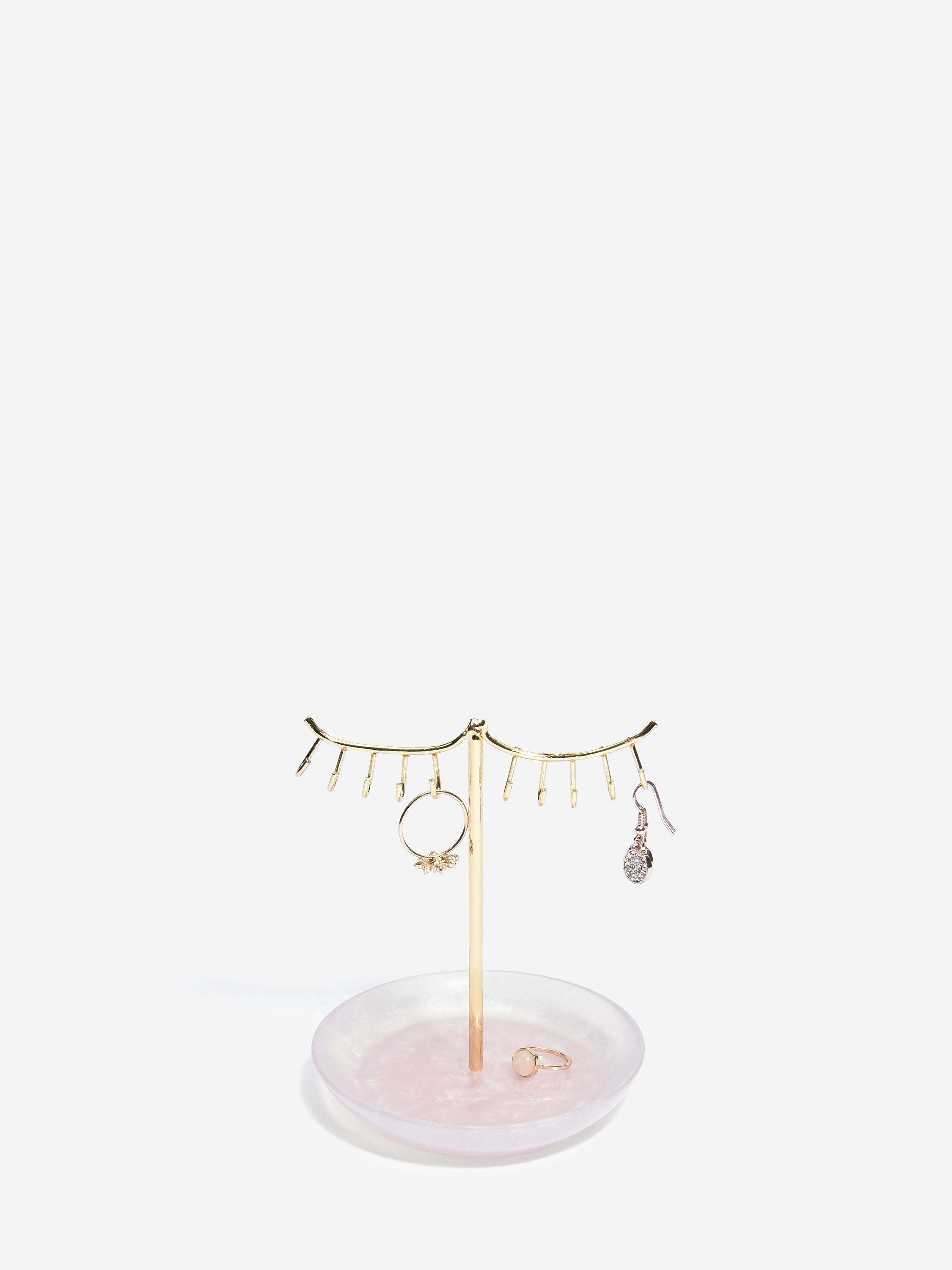 Rose Quartz 10-Hook Eyelash Jewellery Stand