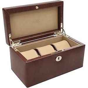Brown 3 piece watch box
