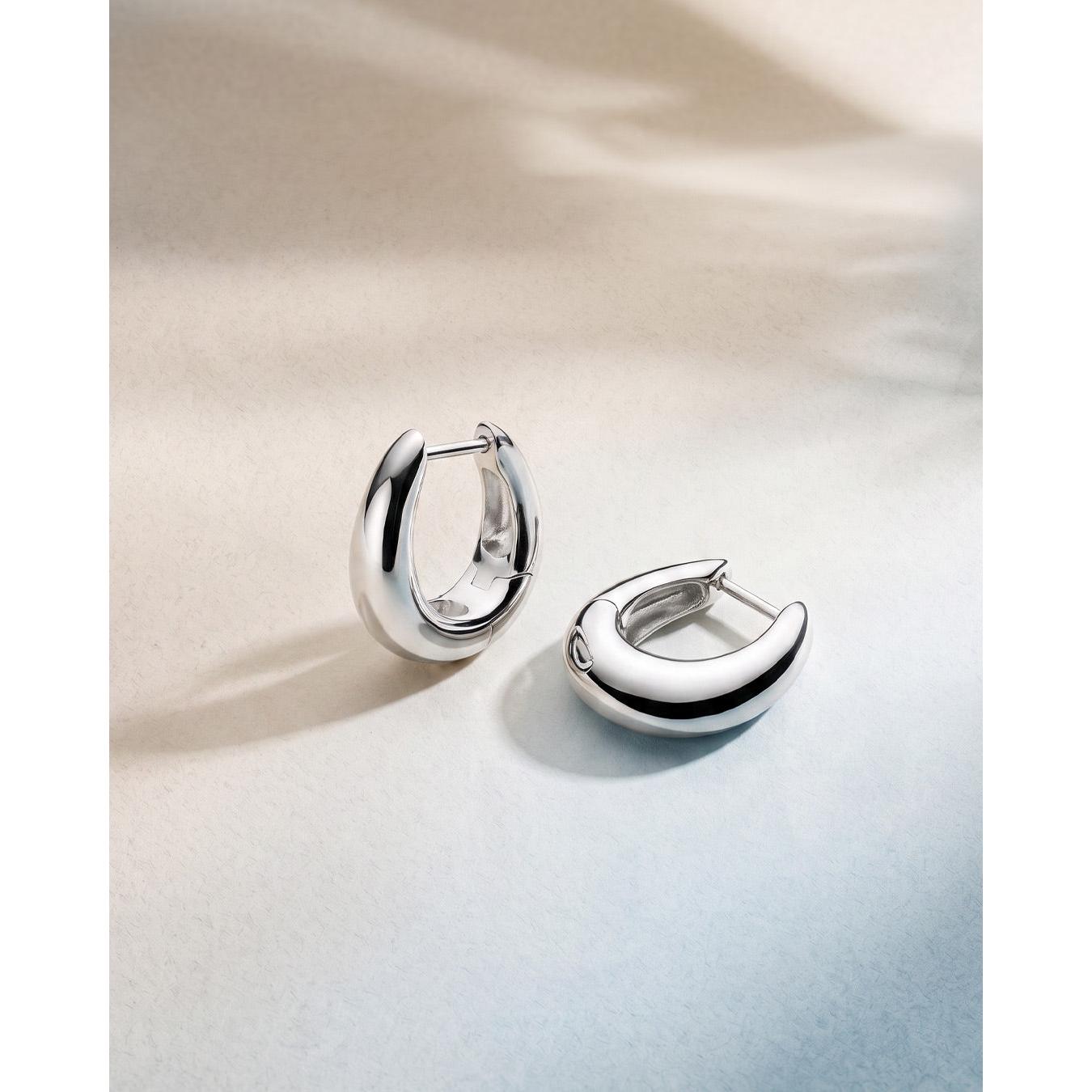 Coast Pebble Smooth Hoop Earrings