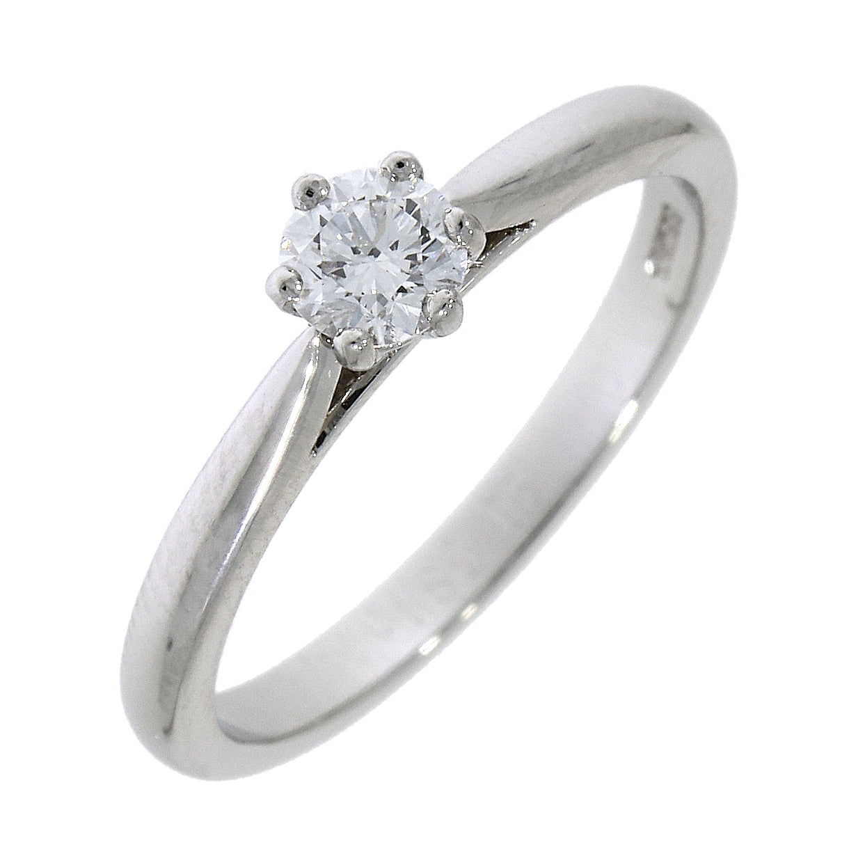 0.30ct Diamond Round Brilliant Cut Solitaire Platinum Ring