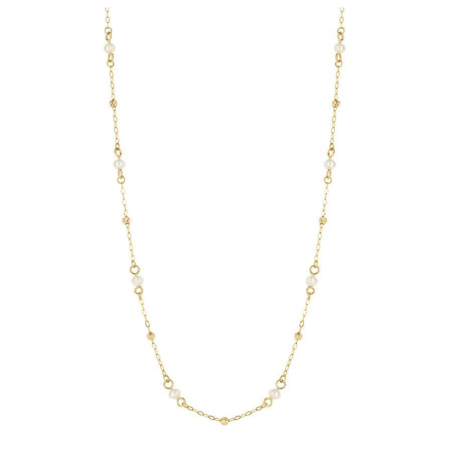9ct Yellow Gold Freshwater Pearl Necklace