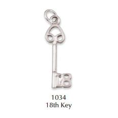 Silver charm 18 key