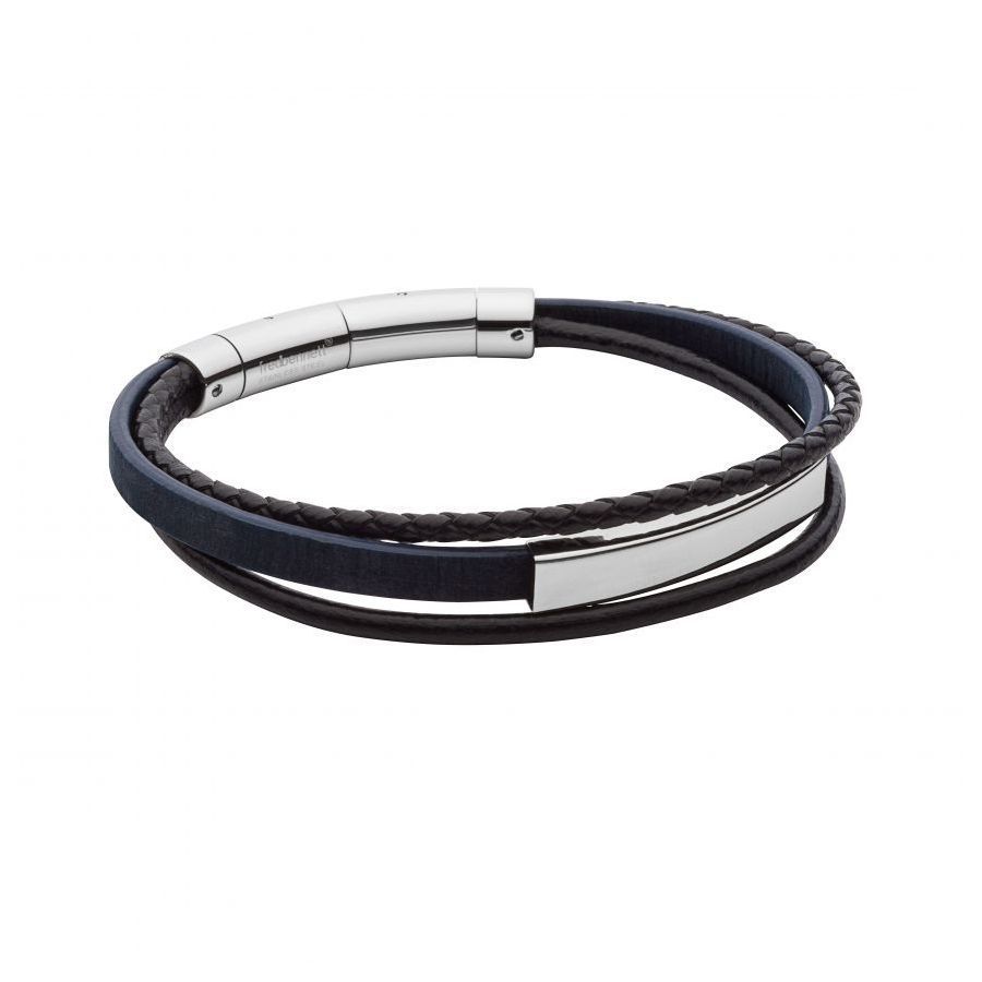 Fred Bennett Triple Leather & Bar Bracelet