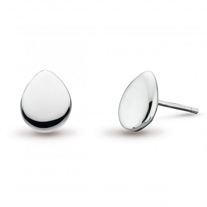 Silver Coast Pebble Small Stud Earrings