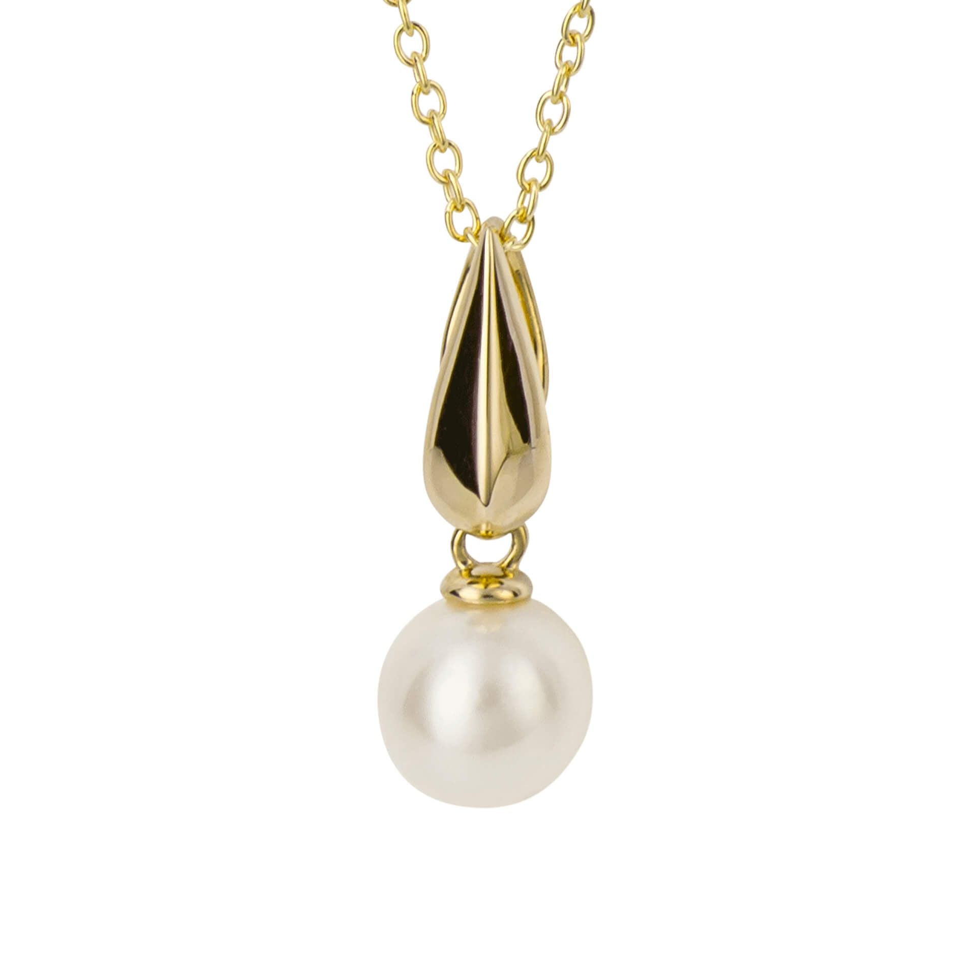 9ct Yellow Gold Freshwater Pearl Pendant