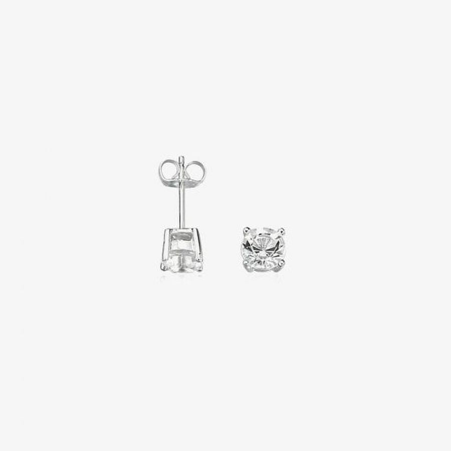 FB Clear Crystal Stud Earrings
