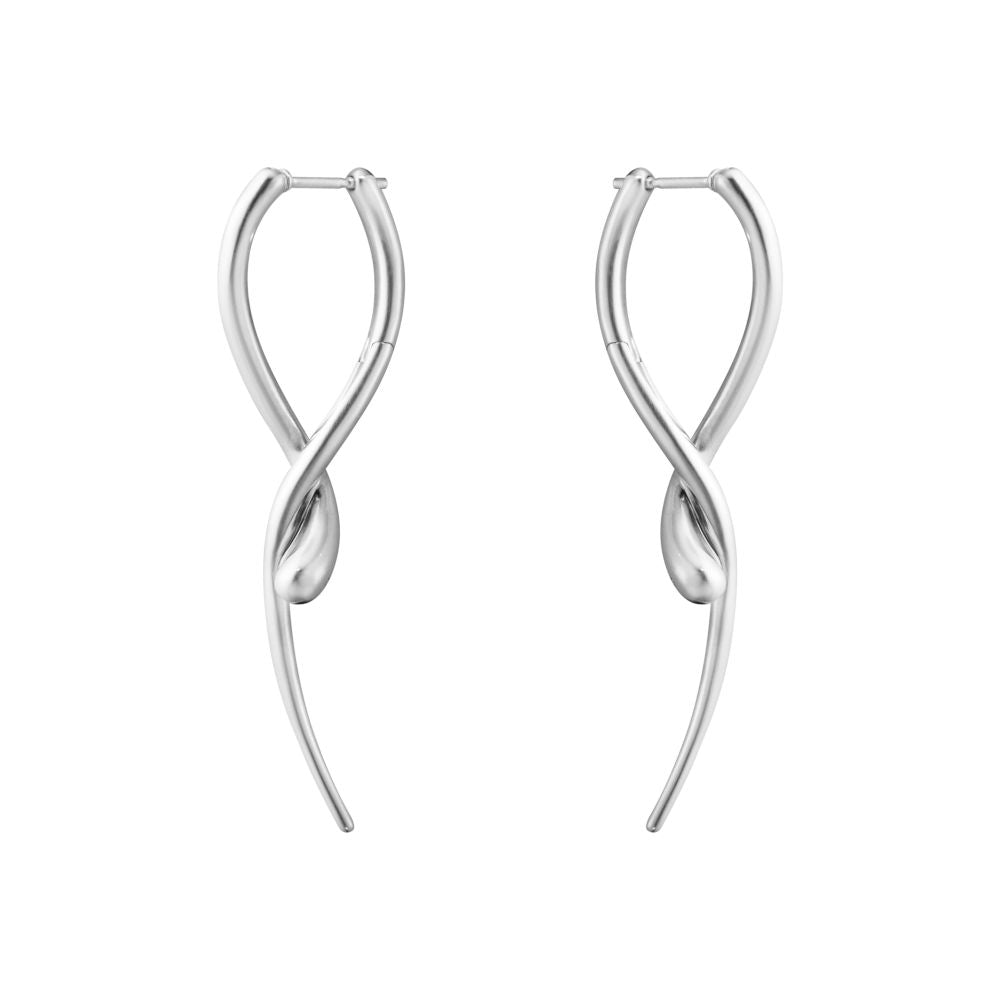Silver Mercy Long Earrings