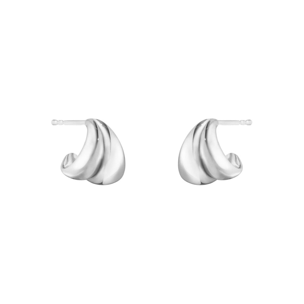 Silver Curve Earrings