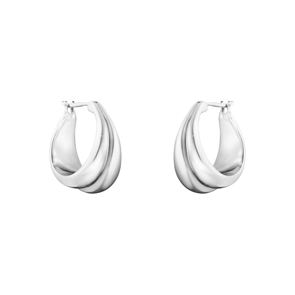 Silver Curve Earrings