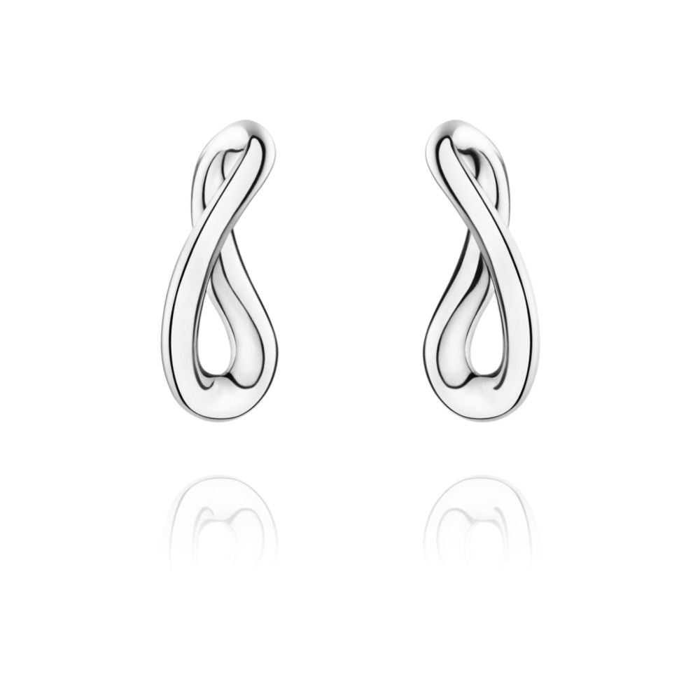 Silver Infinity Earrings
