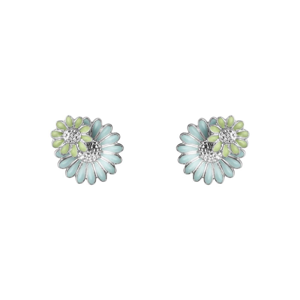 Silver Daisy Stud Earrings