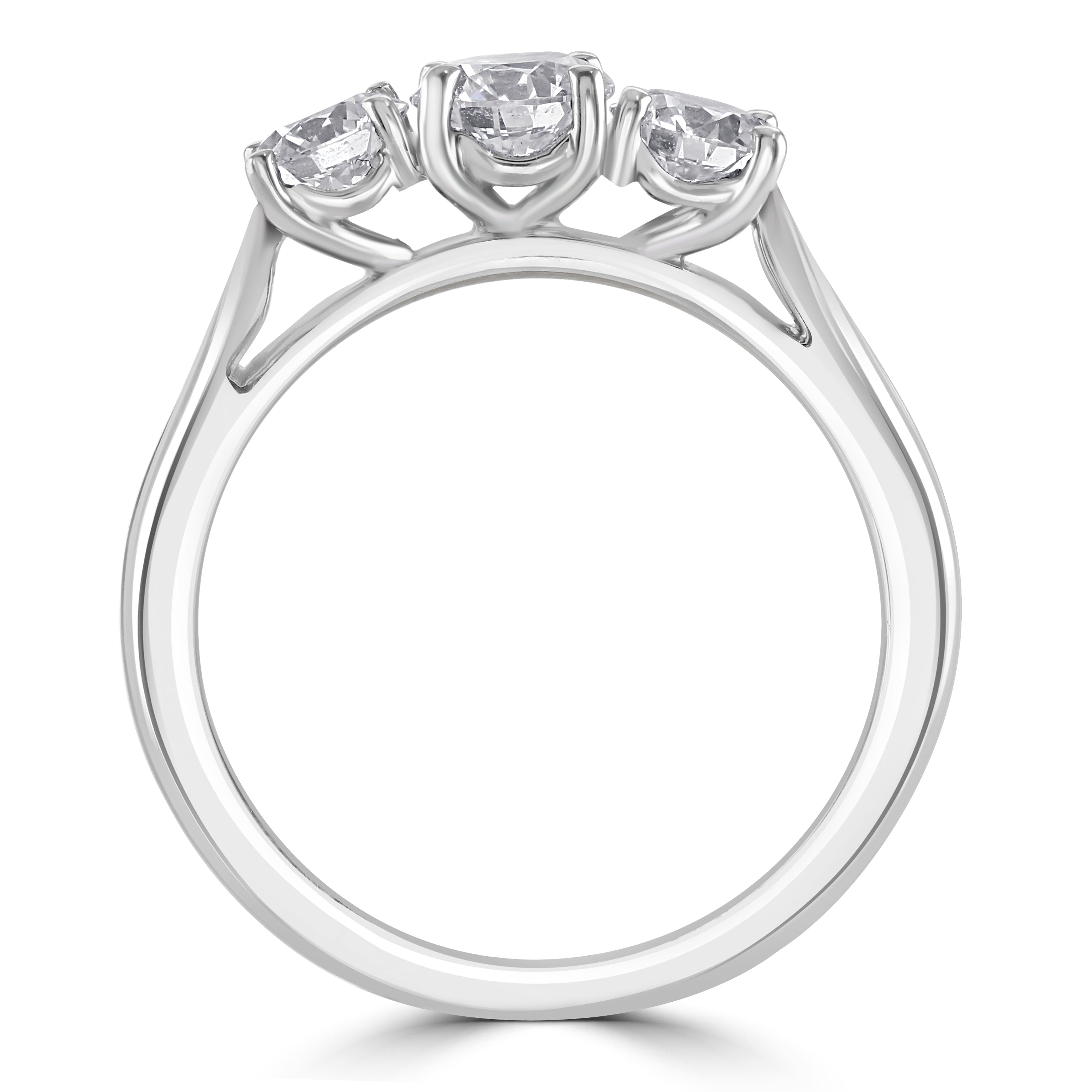 Platinum 3 stone Diamond ring