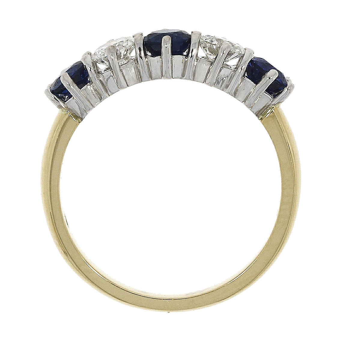 18ct Yellow gold Sapphire and Diamond ring