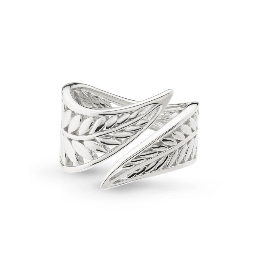 Blossom Eden Wrapped Leaf Ring