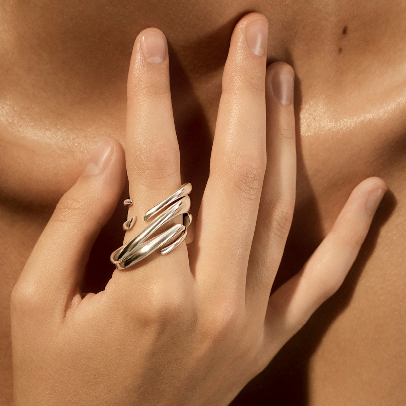 Silver Arc Ring