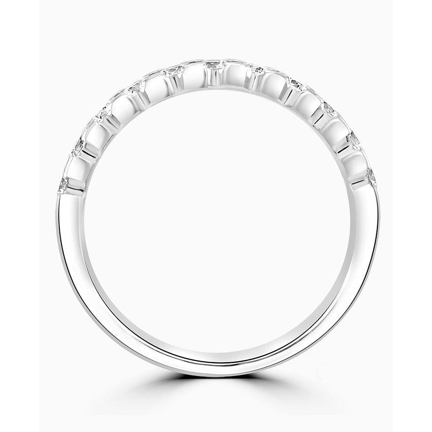 Platinum Claw set diamond eternity ring