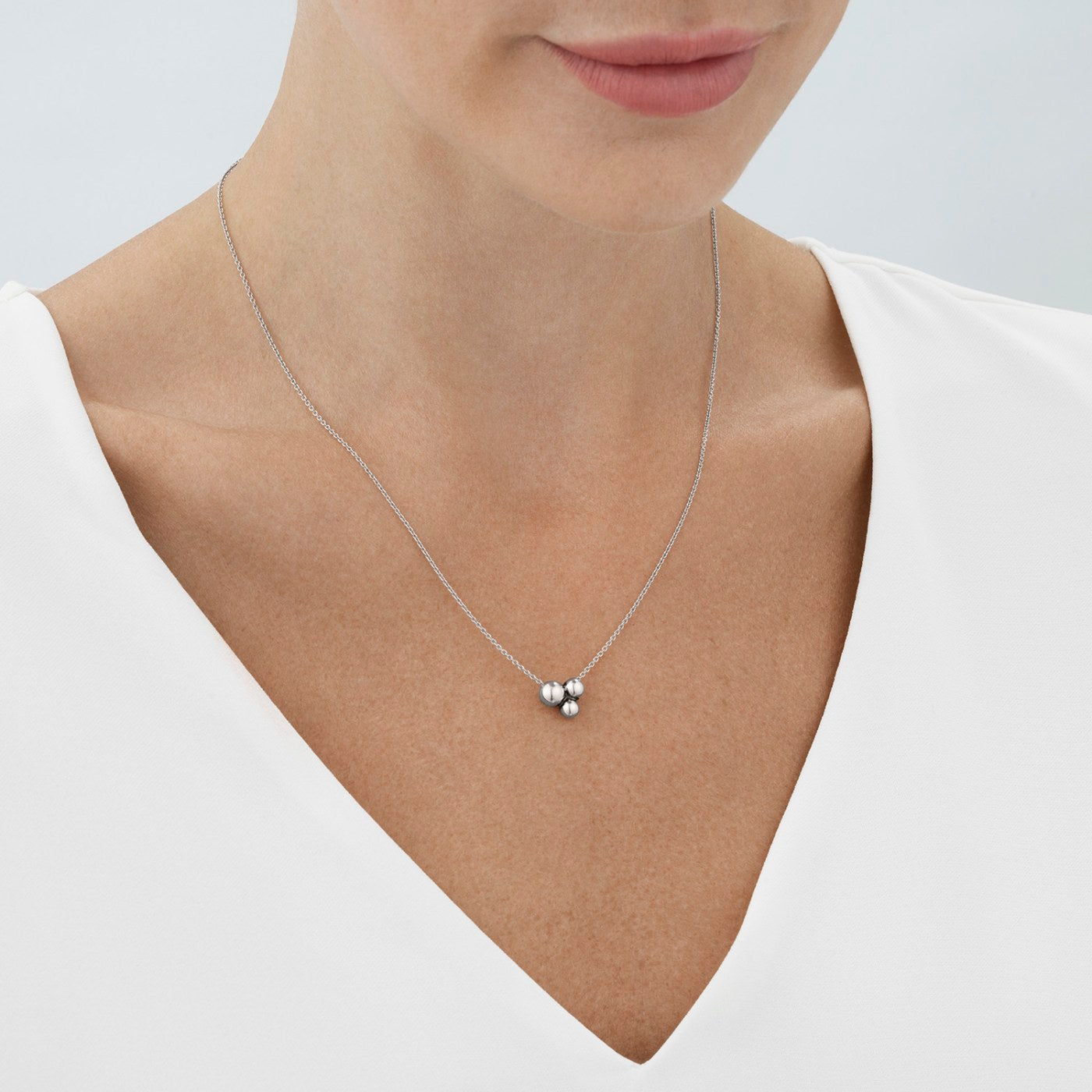 Silver Moonlight Grapes Pendant