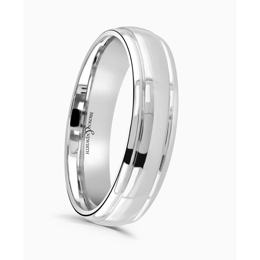 Platinum 3mm Medium Court Band