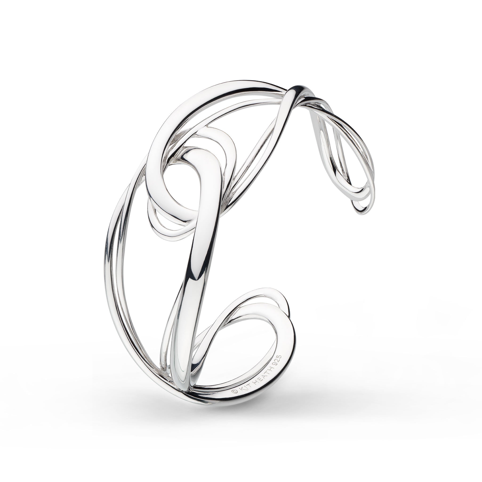 Silver Infinity Grande Cuff Bangle